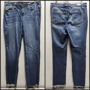 Earl Jean straight leg womens mid rise jeans size 8